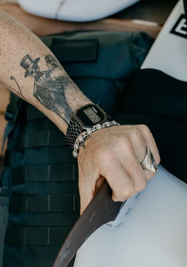 Nixon Unisex Digital Quartz Watch with Stainless Steel Strap