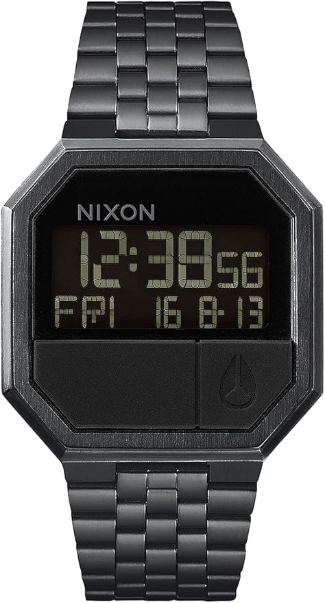 Nixon Unisex Digital Quartz Watch with Stainless Steel Strap